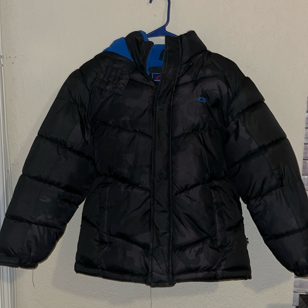 Boys Camo print puffer jacket - Picture 3 of 14